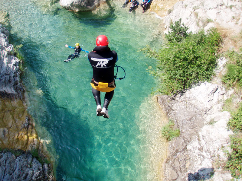 Le saut du pont, vue du pont