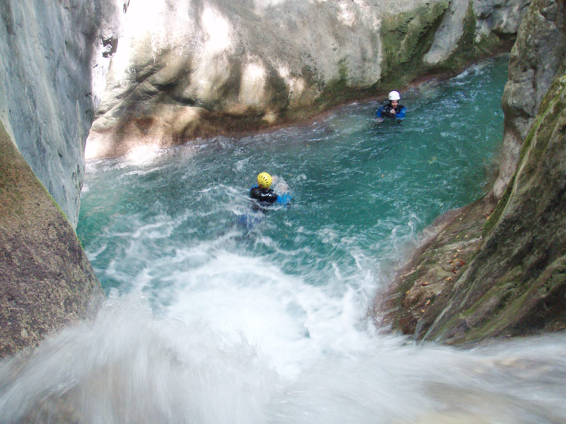 Saut ou toboggan au choix