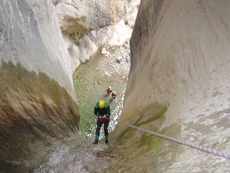 Beau rappel dans un toboggan