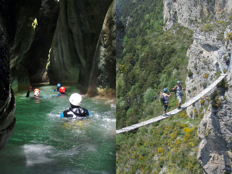 2 jours multiactivités canyoning et Via ferrata