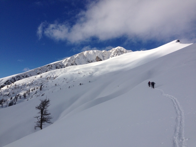 Conditions ski de randonnee Mercantour décembre 2014