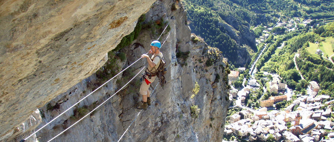 Via ferrata dans le 06